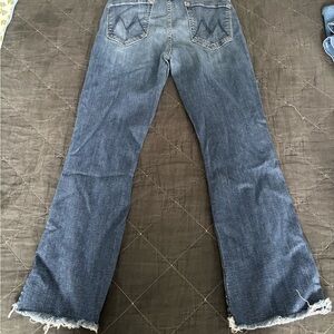 MOTHER Blue Boot Cut Jeans with Classic Style